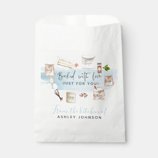 愛情を込めて焼き上げた水彩イラスト フェイバーバッグ (正面)