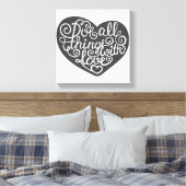 愛情を込めて物事を行う キャンバスプリント (インサイチュ (寝室))
