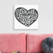 愛情を込めて物事を行う キャンバスプリント (インサイチュ (リビング))