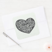 愛情を込めて物事を行う スクエアシール (封筒)