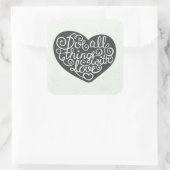 愛情を込めて物事を行う スクエアシール (バッグ)