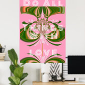 愛情を込めて物事を行う ポスター (ホームオフィス)