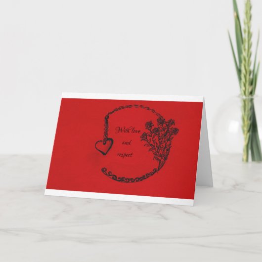 愛情を込めて カード (正面)