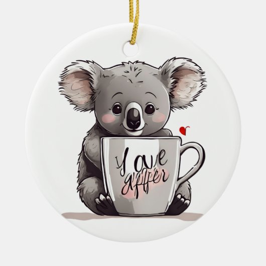 愛情を込めて セラミックオーナメント (正面)