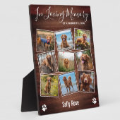 愛情を込めて　ペットの思い出　素朴な足跡 フォトプラーク (側面)