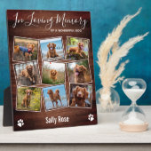 愛情を込めて　ペットの思い出　素朴な足跡 フォトプラーク (側面)