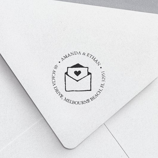 愛情を込めて |差出人住所 セルフインキングスタンプ