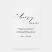 愛情エレガントある記憶の結婚曇ったスタイルで アクリルサイン (正面)