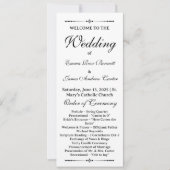 愛情エレガントのある記憶結婚式 プログラム (正面)