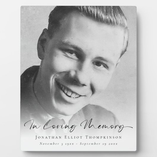 愛情シンプルのあるメモリ名のフォトオーバーレイ日付P フォトプラーク (正面)