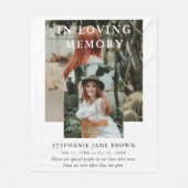 愛情スタイリッシュのあるメモリ内の写真コラージュのアーチ フリースブランケット (正面)