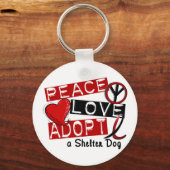 愛情愛情愛護 キーホルダー (正面)