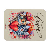 愛情折り畳みあいさつカード マグネット (横)