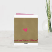 愛情挨拶カードに入ったロボット カード (裏面)