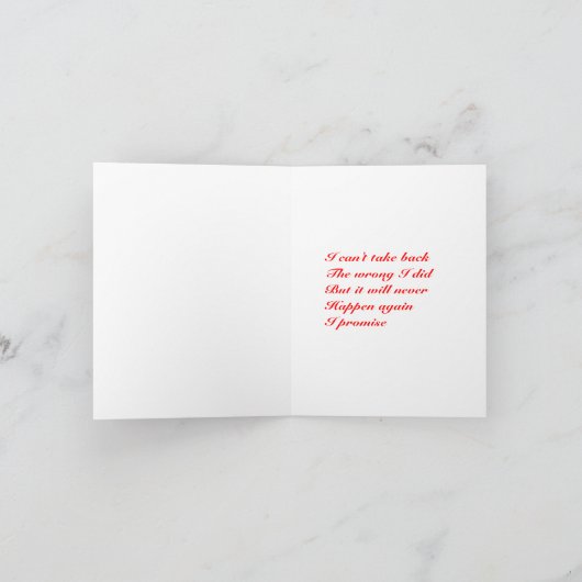 愛情挨拶状 カード (内部)