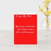 愛情挨拶状 カード (黄色い花)