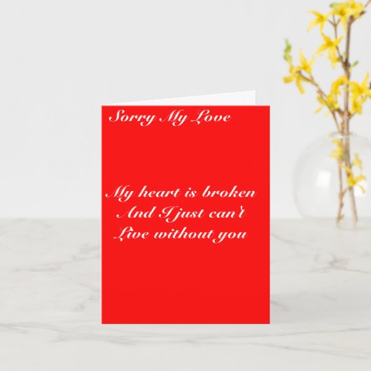 愛情挨拶状 カード (黄色い花)