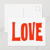 愛情挨拶状 ポストカード (正面/裏面)