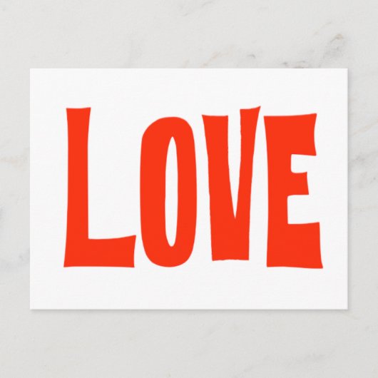 愛情挨拶状 ポストカード (正面)