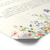 愛情数々のに満ちた輝く色の野花 ポスター (角)