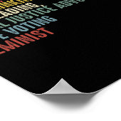 愛情深いコーヒー飲読み書の社会正義 ポスター (角)