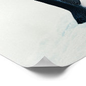 愛情深いペンギン2羽 ポスター (角)