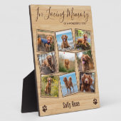 愛情深い思い出の中で犬の写真コラージュPetメモリアル フォトプラーク (側面)