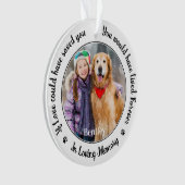 愛情深い思い出カスタムに愛犬メモリアル2写真 オーナメント (正面)