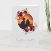 愛情深い愛情 – グレーバレンタインデーのカード 招待状 (正面)