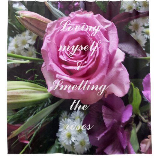 愛情溢れるシャワーカーテン シャワーカーテン (正面)