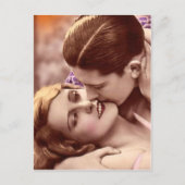 愛情溢れる抱擁フランスのはがき ポストカード (正面)