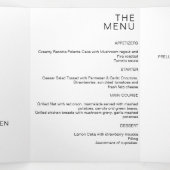 愛情結婚ある思い出に代わるミニマル主義者 三つ折り招待状 (内部中)