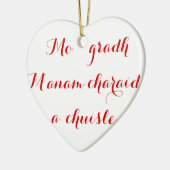 愛情表示の言葉; バレンタイン セラミックオーナメント (左)