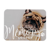 愛情記憶の手のでペットシンプル記念モダン マグネット (横)