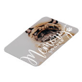 愛情記憶の手のでペットシンプル記念モダン マグネット (左側)