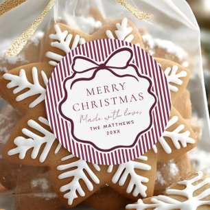 愛情込めたコケット・ブルゴーニュのクリスマス ラウンドシール