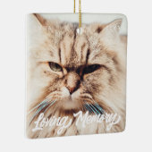 愛想あふれるペットの思い出モダンのシンプル写真 セラミックオーナメント (右)