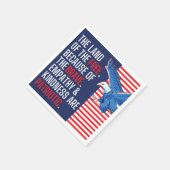 愛想と親切は愛国心だ スタンダードカクテルナプキン (角)