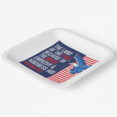 愛想と親切は愛国心だ ペーパープレート (傾斜あり)