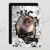 愛想のいい日を過ごす 招待状 (正面/裏面)