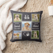 愛想のカスタム記憶に残るペット記念の6犬写真 クッション (ブランケット)