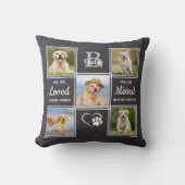 愛想のカスタム記憶に残るペット記念の6犬写真 クッション (正面)