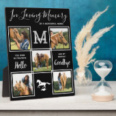 愛想の中でペットパーソナライズされたの馬の記念碑 フォトプラーク (側面)