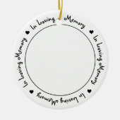 愛想の深い思い出の愛犬のペット セラミックオーナメント (正面)