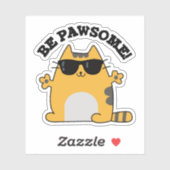 愛想の良いおもしろい猫素晴らしを愛する シール (シート)