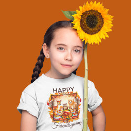 愛想の良いウッドランドの動物紅葉 Tシャツ