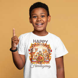 愛想の良いウッドランドの動物紅葉 Tシャツ