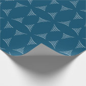 愛想の良いモノクロ芸術的クリスマスツリー ラッピングペーパー (角)