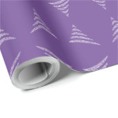 愛想の良いモノクロ芸術的クリスマスツリー ラッピングペーパー (ロールコーナー)