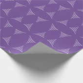 愛想の良いモノクロ芸術的クリスマスツリー ラッピングペーパー (角)